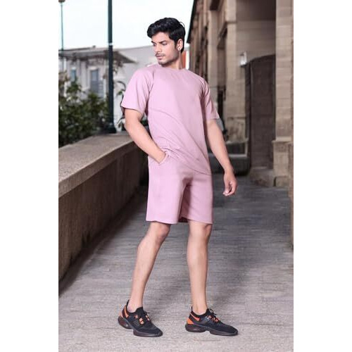 Rynogear Men's Regular Fit Co-Ord Set Of T-Shirt & Shorts For Night Dress,Sleepwear, Loungewear, Travelling & Vacation Outfit
