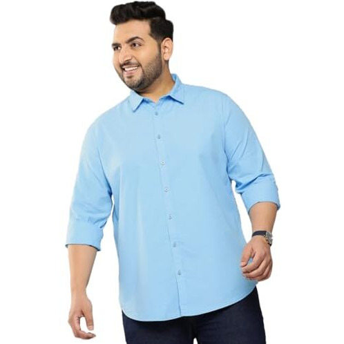 Elyyork Shirt For Men Plus Size||Shirt For Men Plus Size 4Xl||6Xl Shirts For Men Plus Size||Plus Shirts For Men||Plus Size Shirts For Men Full Sleeve|| Formal Shirt For Men||M-Plus-01*Xxxxxl Blue
