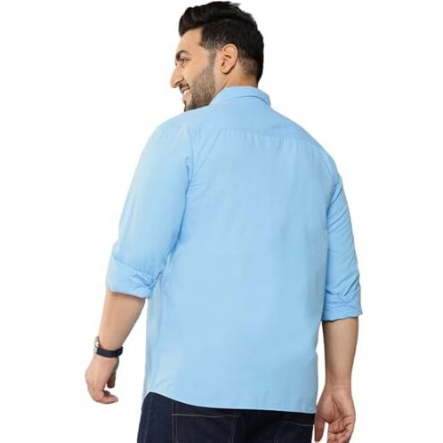 Elyyork Shirt For Men Plus Size||Shirt For Men Plus Size 4Xl||6Xl Shirts For Men Plus Size||Plus Shirts For Men||Plus Size Shirts For Men Full Sleeve|| Formal Shirt For Men||M-Plus-01*Xxxxxl Blue
