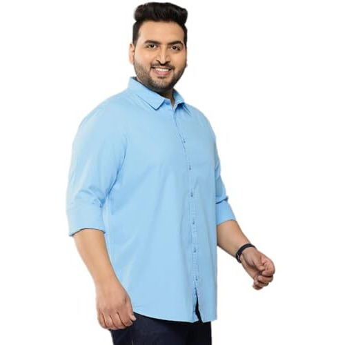 Elyyork Shirt For Men Plus Size||Shirt For Men Plus Size 4Xl||6Xl Shirts For Men Plus Size||Plus Shirts For Men||Plus Size Shirts For Men Full Sleeve|| Formal Shirt For Men||M-Plus-01*Xxxxxl Blue