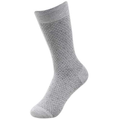 Balenzia Men's Polka/Patterned Crew/Calf Length Formal Socks Combo Pack Of 4|Modal Socks For Men