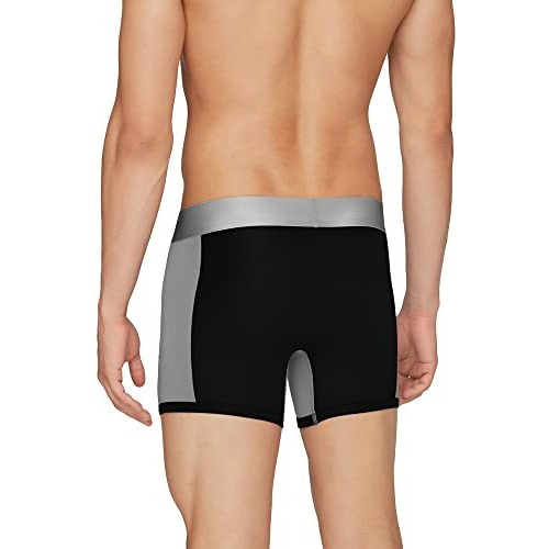 Xyxx Men's Underwear Illuminati Intellisoft Antimicrobial Micro Modal Trunk Pack Of 3 (Black & Steel Grey  Black  Black Iris M)