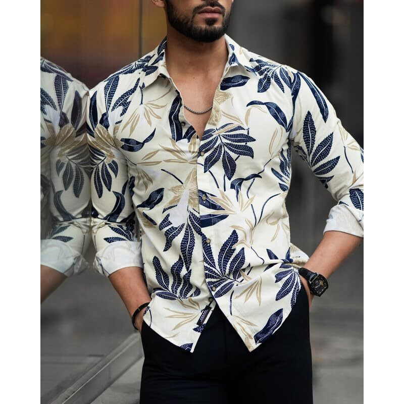 Nosequeen Shirt For Man | Shirts For Men Stylish | Casual Shirts For Men Full Sleeves | Mens Casual Shirt | Full Sleeve Shirt For Men | Shirt Men | Printed Shirt For Man