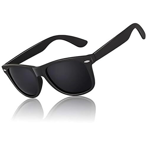 Black Jones Wayfarer Polarized Sunglass For Men And Women Black Color Pack Of 1 Medium