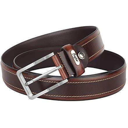 Flyer Men's Leather Belt (Formal/Casual) (Colour -Brown) (Size -36) Buckle Adjustable Size Genuine Leather (Br1512-36) (Pack Of 1)