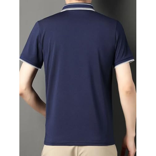 Jvx Men T-Shirt || Tshirt For Men || Polo T Shirt || Tshirt (Mrt-213) (In, Alpha, 2Xl, Navy)