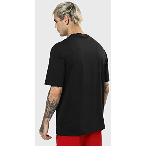 Bewakoof Men's Graphic Print Oversized Fit Half Sleeve Round Neck Cotton T-Shirt