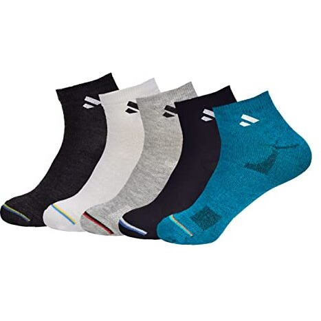 Sjeware Unisex Cotton Men And Women Solid Ankle Length Socks (Pack Of 5) Sjw-2023, Assorted