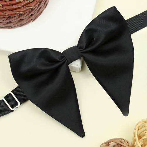 Kavove Solid Essentials Black Butterfly Bow Tie