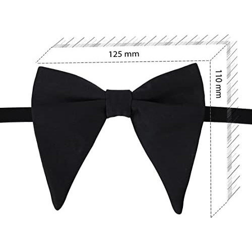Kavove Solid Essentials Black Butterfly Bow Tie