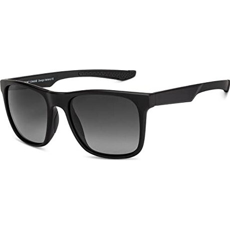Vincent Chase By Lenskart | Matte Black Green Full Rim Square Branded Latest And Stylish Sunglasses | Polarized And 100% Uv Protected | Men & Women | Large | Vc S14461