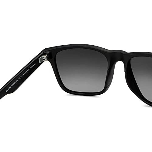 Vincent Chase By Lenskart | Matte Black Green Full Rim Square Branded Latest And Stylish Sunglasses | Polarized And 100% Uv Protected | Men & Women | Large | Vc S14461