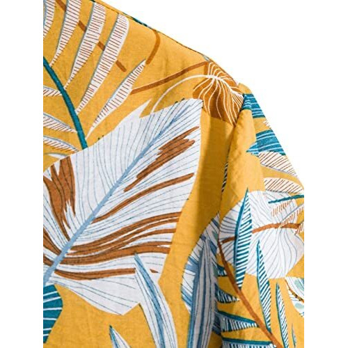 Greciilooks Unisex Night Suit Set| Regular Fit For Casual Wear| Comfort Fit For Everyday Wear| Rayon Short Night Dress| Summer Night Wear| Beach Wear (X-Large, Yellow)