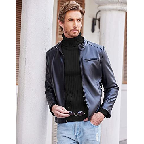 Denimholic Men's Turtle Neck Sweaters For Men, High Neck Sweaters For Men (In, Alpha, L, Black)
