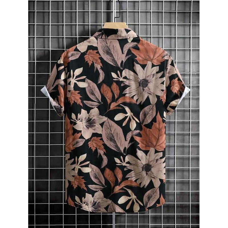 Nosequeen Men Floral Shirts | Shirts For Men Stylish | Beach Outfits For Men | Printed Shirt For Man | Mens Casual Shirt | Half Sleeve Shirt For Men