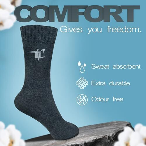 Zensoo Cotton Socks For Men Combo  Pack Of 8 Calf Length, Odor-Free, Breathable, Combed Cotton  Ideal For Office, Casual, Gym & Running  Free Size