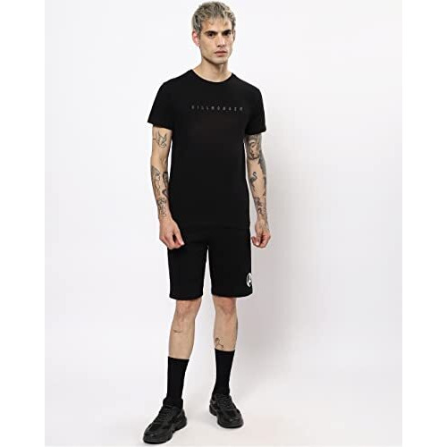 Bewakoof Men's Graphic Printed 100% Cotton T-Shirt - Regular Fit, Round Neck, Half Sleeves Black