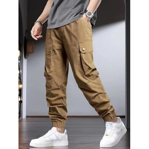 Cargo Pant For Men -Casual, Comfortable, Stylish, Multi-Pocket Design For Outdoor & Work Wear Khakhi