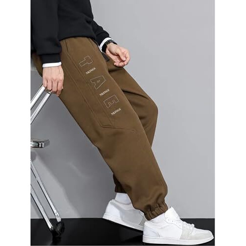 Lymio Track Pant For Men || Regular Fit Men Track Pant (Tp-25-Brown-L)