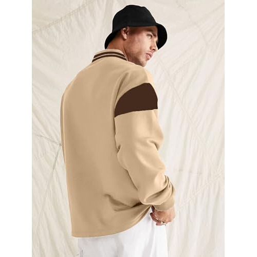 Jump Cuts|| Polo Tshirts For Men||Polo Neck|| Full Sleeve Tshirt For Men||Printed Tshirts For Men||Oversized Tshirt For Men Beige