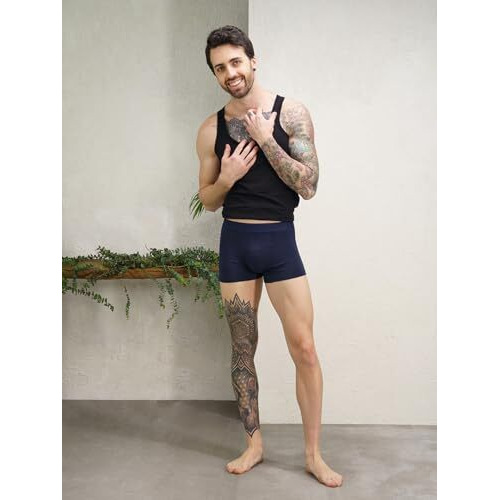 Damensch Men's Modal Trunks (Pack Of 2) (Dam-Er-Mix-T-Od-Kb-Pack-2-M_Ocean Depths, Kentt Blue_M)