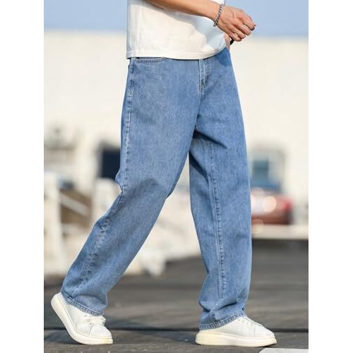 Kotty Men's Vintage Wash With A Modern Twist Faded Jeans(Blue,30)
