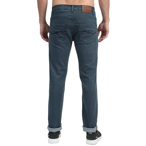 Miraan Men's Regular-Fit Mid-Rise Denim Jeans Pant (Sigjeansdarkgrey32_Dark Grey_32)