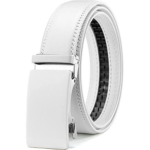 Urban Alfami Vegan Leather Belt For Men | White | Rab105-S11
