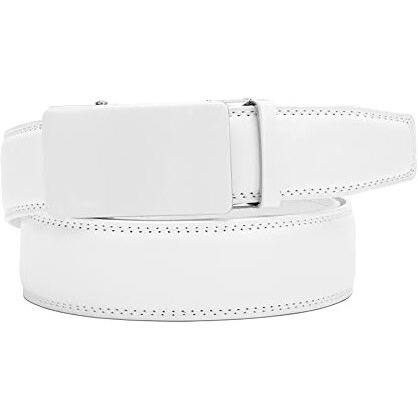 Urban Alfami Vegan Leather Belt For Men | White | Rab105-S11