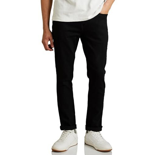 Amazon Brand - Symbol Men's Slim Jeans (Ss20-Ns-Sy-Sl01_Jet Black_32W X 32L)