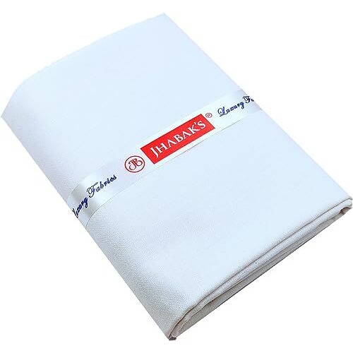 Jhabak's Unstitched Cotton Blend Shirt & Trouser Fabric Solid - 2.25M Shirt Cloth- 1.20M Pant Piece (Pack Of 2)