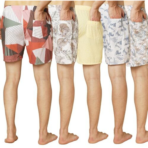 Urban Scottish Men Boxers (Pack Of 5) Lightweight Digital Print (Usbx507-M)