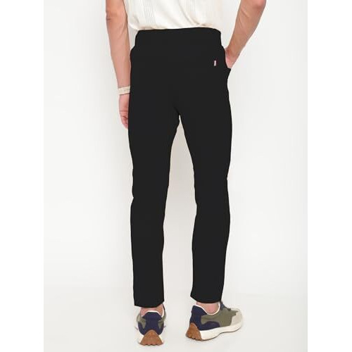 Black Men's Trouser Ii Men's Regular Casual Pants Ii Men's Regular Fit Casual Trouser (Trousers-120-Black-34)