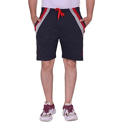 Vego Men's Regular Shorts (Ms-6060-Charcol-36_Charcoal_Xl)