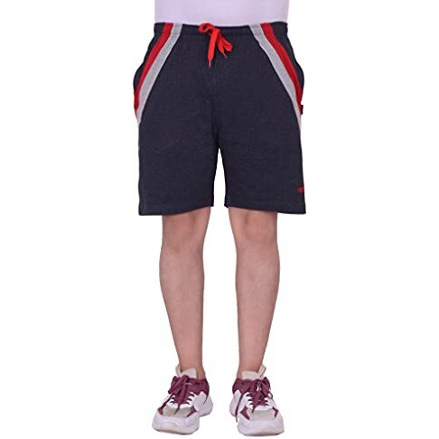 Vego Men's Regular Shorts (Ms-6060-Charcol-36_Charcoal_Xl)