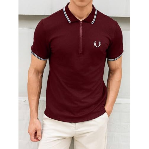 Tagas Mens Polo T-Shirt || T-Shirt For Mens || Short Sleeve T-Shirt ||T-Shirt ||Mens T-Shirt ||Mens Regular Fit T-Shirt ||(Mt-11) Maroon