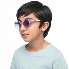 Hooper By Lenskart | Memphis Collection | Pink Grey Full Rim Rectangular Latest And Stylish Kids Sunglasses | 100% Uv Protected | For Boys & Girls (Age 2-5 Yrs) | Hp S16085