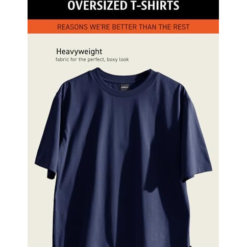 Damensch Statement Oversized Solid T-Shirts | Premium Cotton Blend, Colours By High-Iq Dyes-Pack Of 1-Jet Black-Large