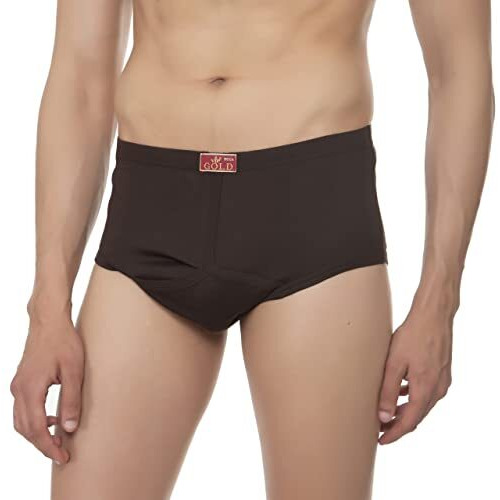 Vip Gold Y-Front Men's 100% Cotton Brief - Pack Of 5 - Assorted Colours (Assorted, 95 Cm)