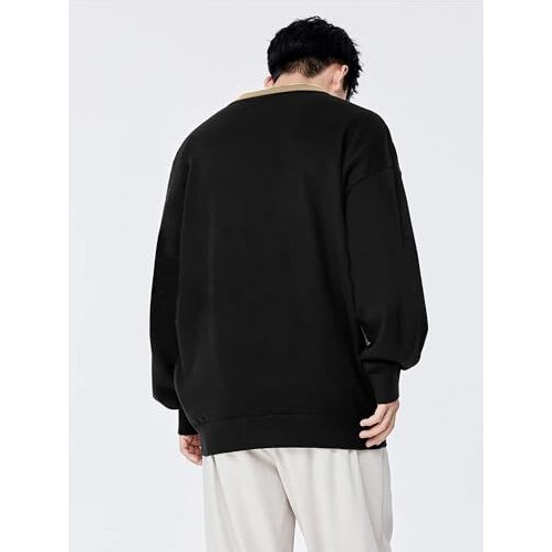 Jc Jump Cuts Mens Printed||Full Sleeve||Black||Cotton Blend||Oversized Fit||Polo T-Shirt