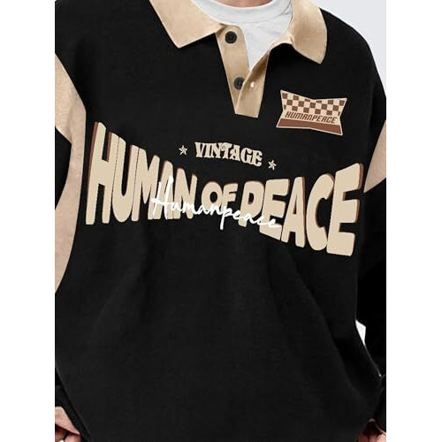 Jc Jump Cuts Mens Printed||Full Sleeve||Black||Cotton Blend||Oversized Fit||Polo T-Shirt