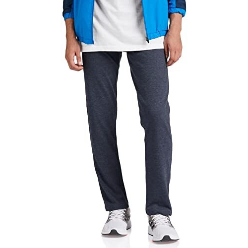 Amazon Brand - Symbol Men's Lounge Cotton Bottom (Trk-03_Blue Melange_Large)