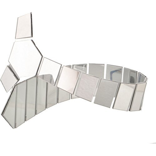 Nu-Lite Men's Reversible Tie With Brooch Pin (Silver And Black)