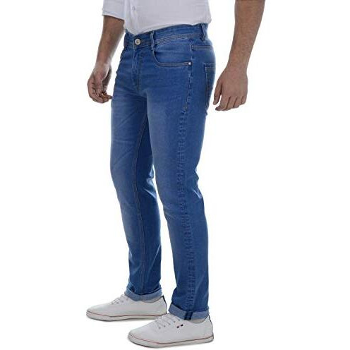 Ben Martin Men's Regular Fit Stretchable 34 Size Dark Blue Cotton Denim High Rise Jeans Pant For Men, Jj3-2