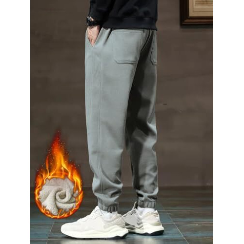 Louis Sense Men's Loose Pants (Trouser-07_Lightgrey