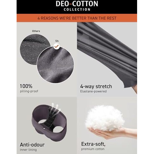 Damensch Men's Deo-Cotton Deodorizing Trunks- Pack Of 2- Mineral Grey,Mystic Teal- Medium