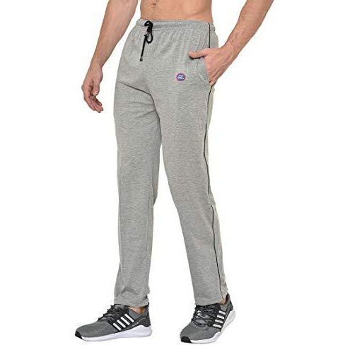 Mack Jonney Cotton Blended Regular Fit Grey Pyjamas For Men-D1Melange0001-M, Mid Rise