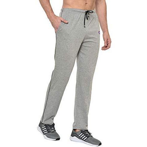 Mack Jonney Cotton Blended Regular Fit Grey Pyjamas For Men-D1Melange0001-M, Mid Rise