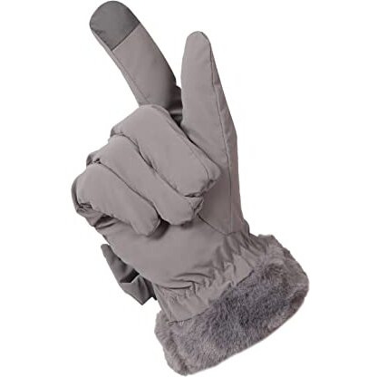 Fabseasons Water Resistant Winter Gloves With Touchscreen Finger For Girls And Women, Fits For 10 Years & Above