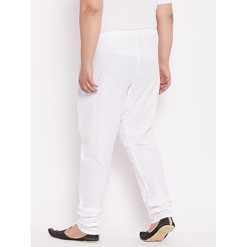 Vastramay Plus Men's White Cotton Pyjama_Vplusmpcwh_54